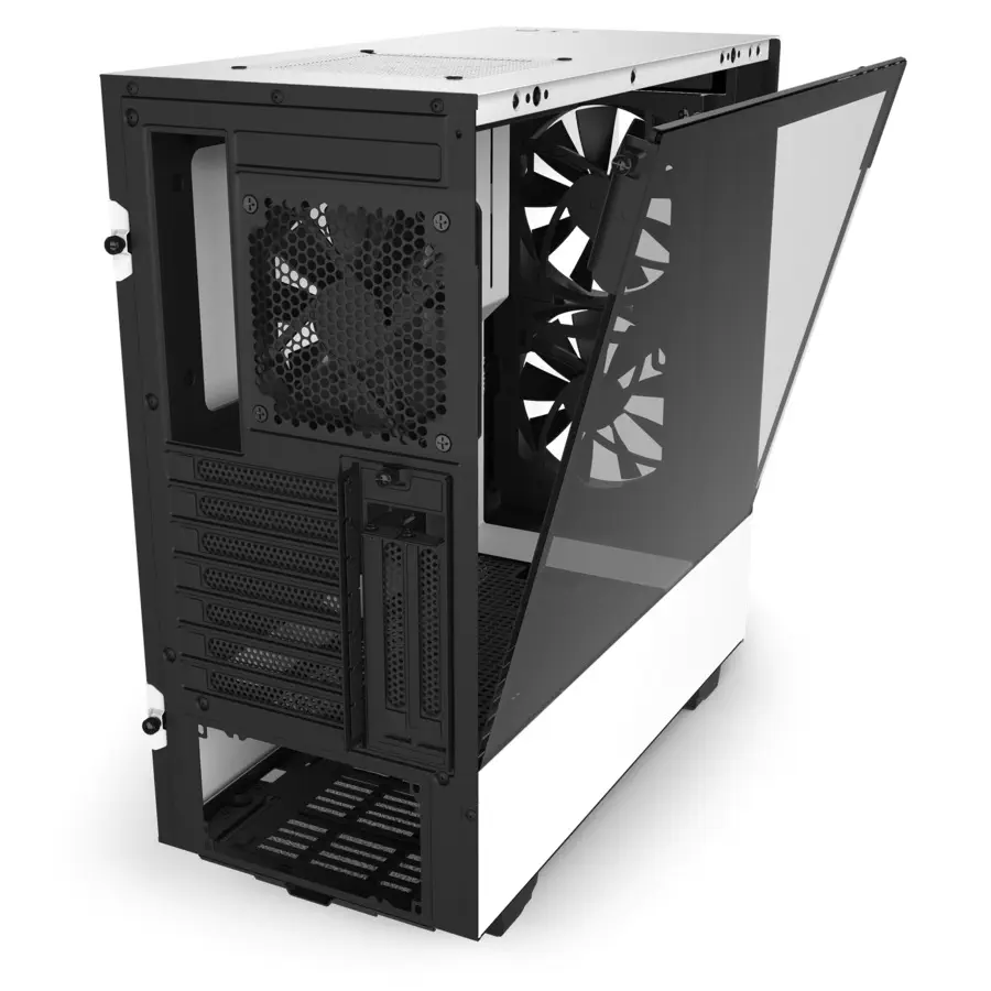 NZXT H510 Elite CA-H510E-W1 USB 3.1 RGB Temperli Cam Mat Beyaz ATX Mid-Tower Gaming (Oyuncu) Kasa