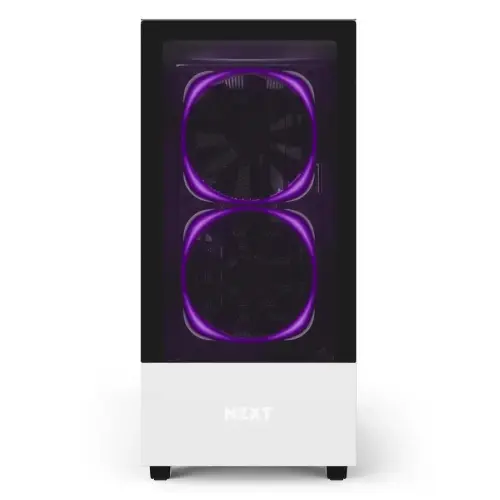 NZXT H510 Elite CA-H510E-W1 USB 3.1 RGB Temperli Cam Mat Beyaz ATX Mid-Tower Gaming (Oyuncu) Kasa