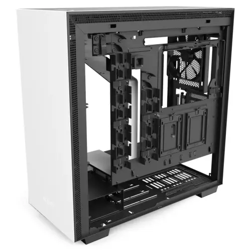 NZXT H710i CA-H710i-W1 Temperli Cam USB Type-C Mat Beyaz E-ATX Mid-Tower Gaming (Oyuncu) Kasa