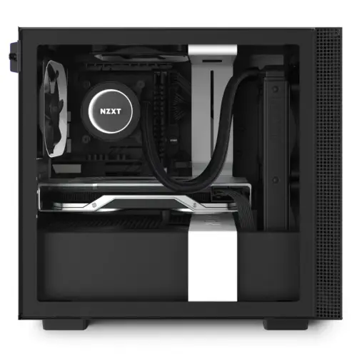 NZXT H210 CA-H210B-W1 USB 3.1 Temperli Cam Mat Beyaz/Siyah Mini-ITX Mini-Tower Gaming (Oyuncu) Kasa