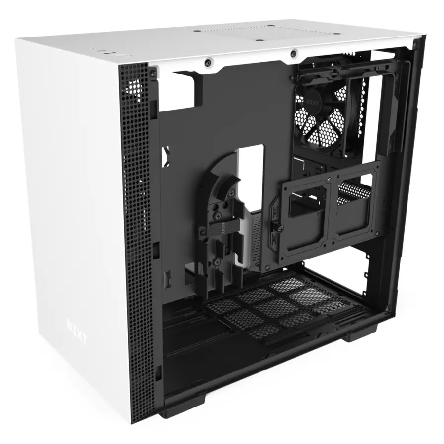 NZXT H210 CA-H210B-W1 USB 3.1 Temperli Cam Mat Beyaz/Siyah Mini-ITX Mini-Tower Gaming (Oyuncu) Kasa