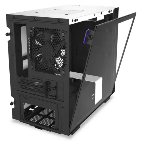 NZXT H210 CA-H210B-W1 USB 3.1 Temperli Cam Mat Beyaz/Siyah Mini-ITX Mini-Tower Gaming (Oyuncu) Kasa