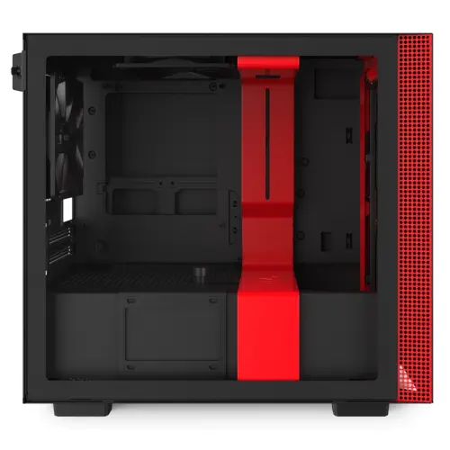 NZXT H210 CA-H210B-BR USB 3.1 Temperli Cam Mat Siyah/Kırmızı Mini-ITX Mini-Tower Gaming (Oyuncu) Kasa
