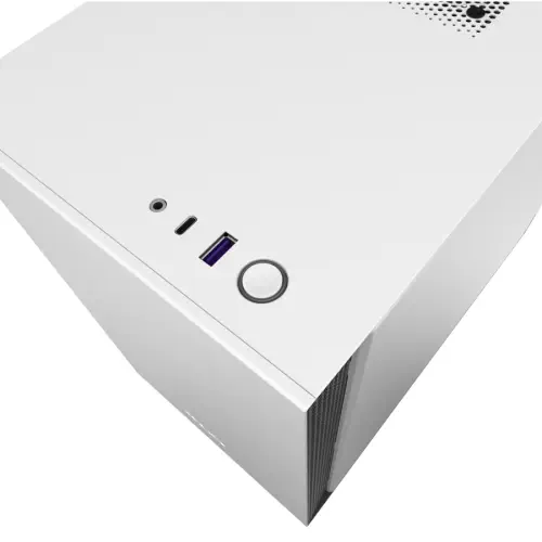 NZXT H210i CA-H210i-W1 USB 3.1 Temperli Cam Mat Beyaz Mini-ITX Mini-Tower Gaming (Oyuncu) Kasa
