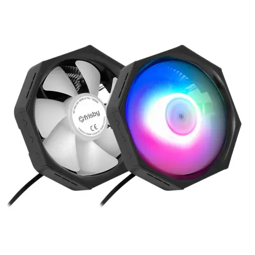 Frisby FCL-F1305B 100mm Rainbow LED Intel/AMD CPU Soğutucu