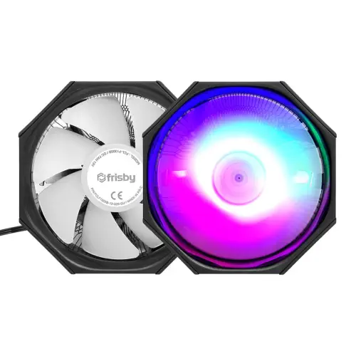Frisby FCL-F1305B 100mm Rainbow LED Intel/AMD CPU Soğutucu