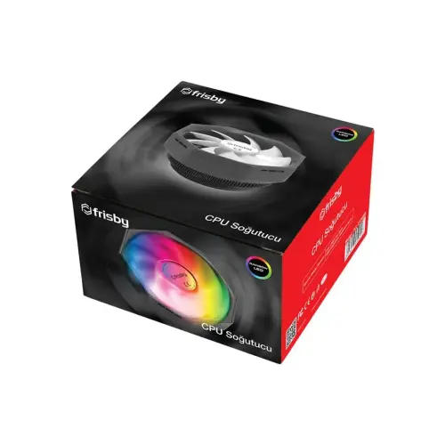 Frisby FCL-F1305B 100mm Rainbow LED Intel/AMD CPU Soğutucu