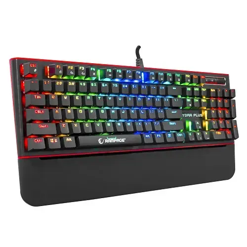 Rampage Hydra R6 Plus Blue Switch RGB TR Q Mekanik Kablolu Gaming (Oyuncu) Klavye