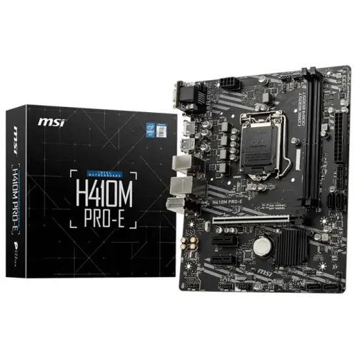 MSI H410M PRO-E Intel H410 Soket 1200 DDR4 2933MHz mATX Gaming (Oyuncu) Anakart