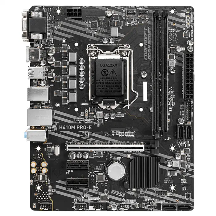 MSI H410M PRO-E Intel H410 Soket 1200 DDR4 2933MHz mATX Gaming (Oyuncu) Anakart