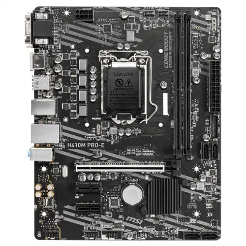 MSI H410M PRO-E Intel H410 Soket 1200 DDR4 2933MHz mATX Gaming (Oyuncu) Anakart