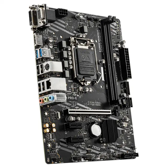MSI H410M PRO-E Intel H410 Soket 1200 DDR4 2933MHz mATX Gaming (Oyuncu) Anakart