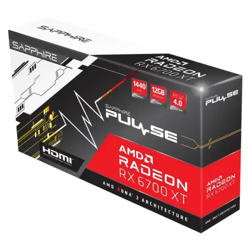 Sapphire Pulse AMD Radeon RX 6700 XT 11306-02-20G 12GB GDDR6 192Bit DX12 Gaming (Oyuncu) Ekran Kartı