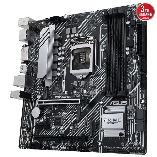 Asus Prime H570M-PLUS Intel H570 Soket 1200 DDR4 4600(OC)MHz mATX Gaming (Oyuncu) Anakart