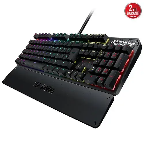 Asus TUF Gaming K3 RGB Brown Switch Mekanik Kablolu Gaming (Oyuncu) Klavye