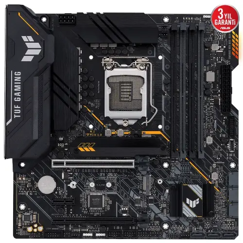 Asus TUF Gaming B560M-Plus Intel B560 Soket 1200 DDR4 5000(OC)MHz mATX Gaming (Oyuncu) Anakart