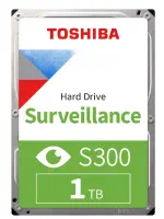 Toshiba S300 Surveillance HDWV110UZSVA 1TB 64MB 5400 RPM 3.5″ SATA3 7/24 Güvenlik Diski
