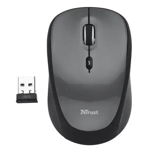 Trust YVI 18519 1600DPI 4 Tuş Nano USB Siyah Kablosuz Mouse