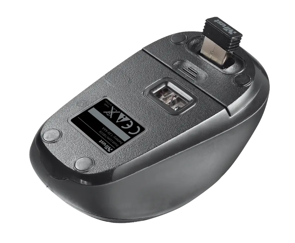 Trust YVI 18519 1600DPI 4 Tuş Nano USB Siyah Kablosuz Mouse