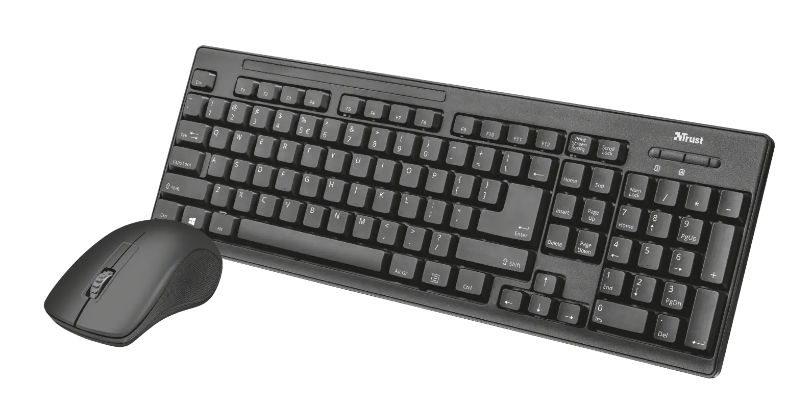 Trust Ziva 22118 USB TR Q Siyah Kablosuz Klavye Mouse Set