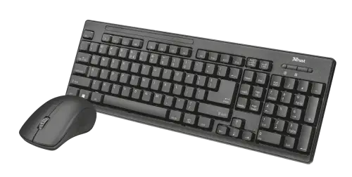 Trust Ziva 22118 USB TR Q Siyah Kablosuz Klavye Mouse Set