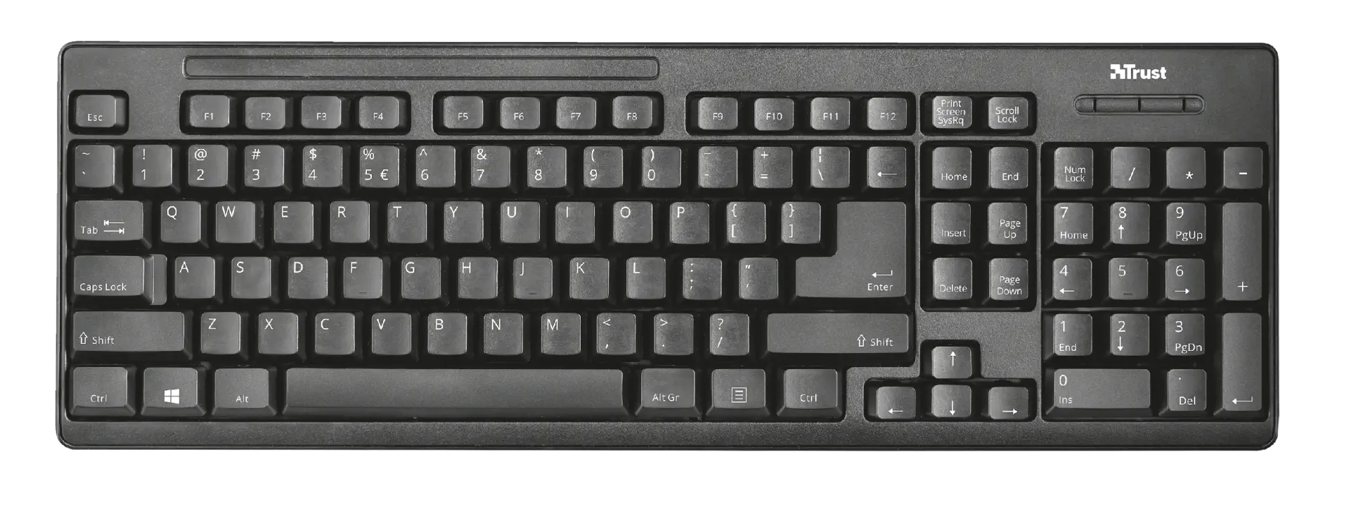 Trust Ziva 22118 USB TR Q Siyah Kablosuz Klavye Mouse Set