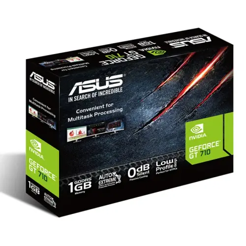 Asus GeForce GT 710 GT710-SL-1GD5-BRK 1GB GDDR5 32Bit DX12 Ekran Kartı