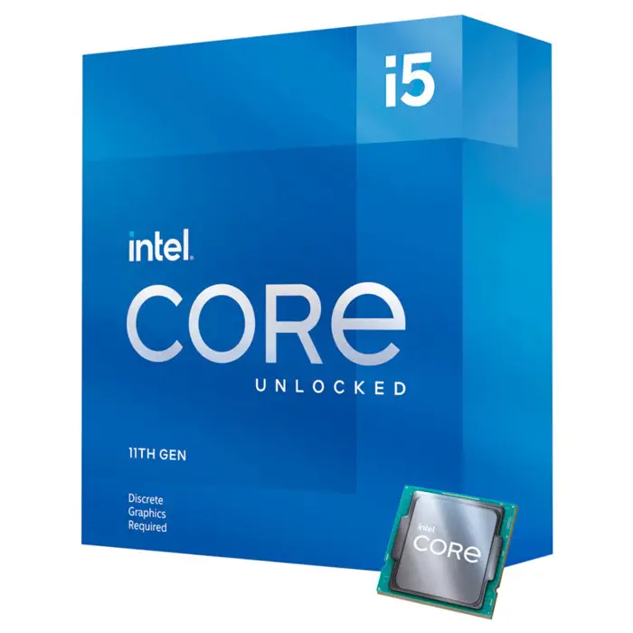 Intel Core i5-11600KF 3.90GHz 6 Çekirdek 12MB Önbellek Soket 1200 İşlemci