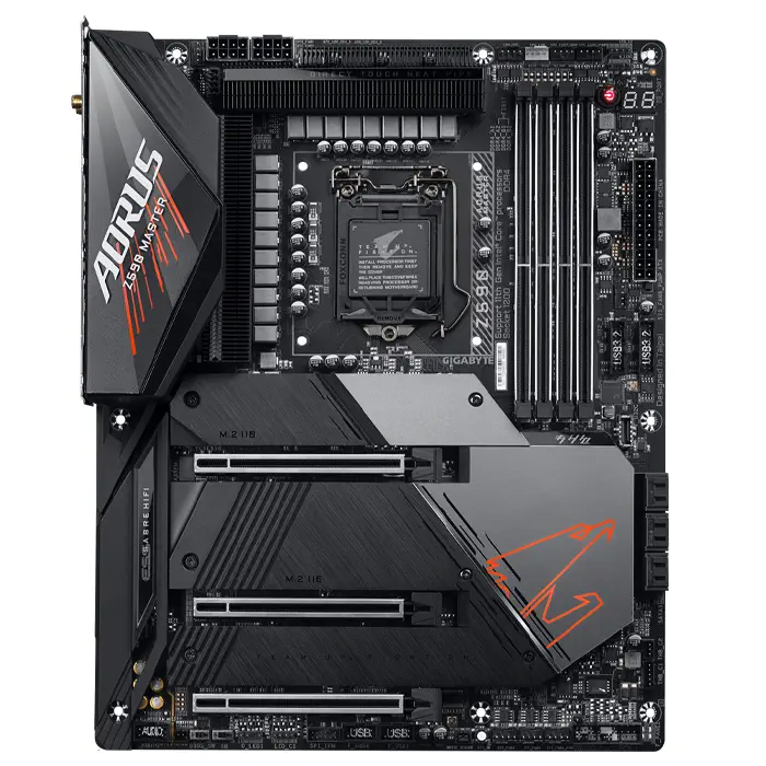 Gigabyte Z590 Aorus Master Intel Z590 Soket 1200 DDR4 5400(OC)MHz ATX Gaming (Oyuncu) Anakart