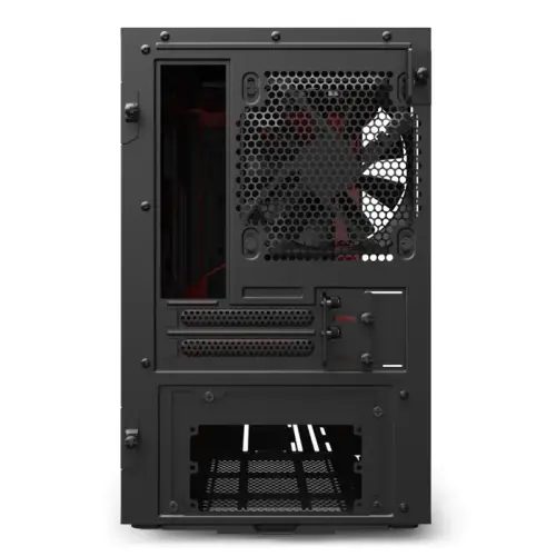 NZXT H210i CA-H210i-BR USB 3.1 Temperli Cam Mat Siyah/Kırmızı Mini-ITX Mini-Tower Gaming (Oyuncu) Kasa