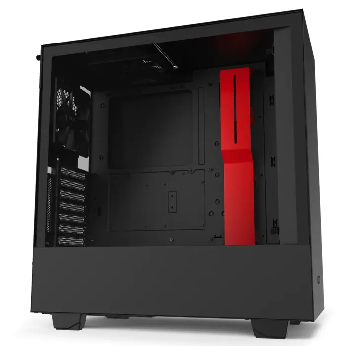NZXT H510i CA-H510i-BR USB 3.1 Temperli Cam Mat Siyah/Kırmızı ATX Mid-Tower Gaming (Oyuncu) Kasa