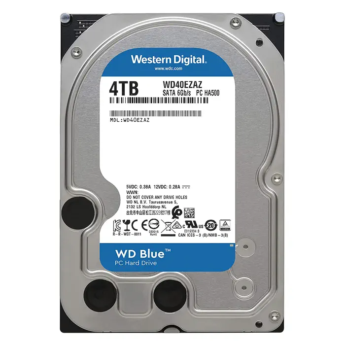 WD Blue WD40EZAZ 4TB 5400Rpm 256MB 3.5″ SATA 3 Harddisk