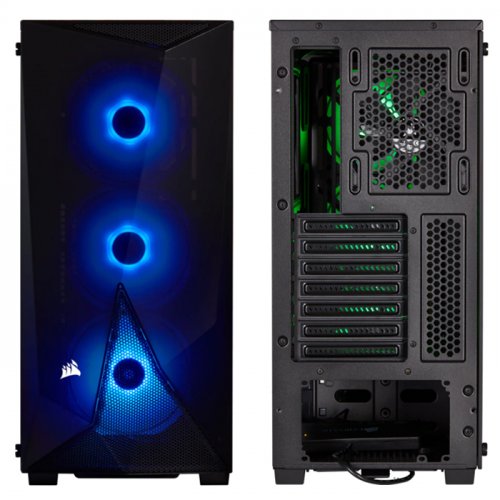 Corsair Carbide Spec-Delta RGB CC-9011166-WW CV650 CC-9020132-EU 650W 80 Plus Bronze USB 3.0 Temperli Cam ATX Mid-Tower Gaming (Oyuncu) Kasa