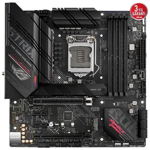 Asus ROG Strix B560-G Gaming WIFI Intel B560 Soket 1200 DDR4 5000(OC)MHz mATX Gaming (Oyuncu) Anakart