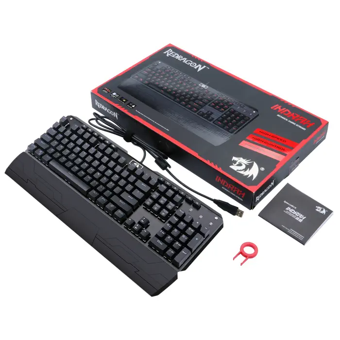 Redragon K555-1 Indrah RGB Mekanik Kablolu Gaming (Oyuncu) Klavye
