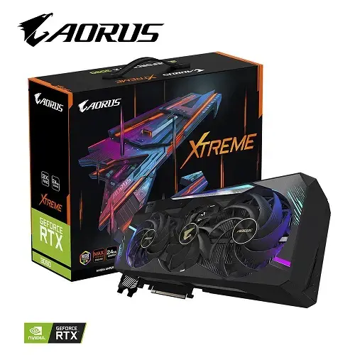 Gigabyte Aorus GeForce RTX 3090 Xtreme 24G LHR GV-N3090AORUS X-24GD 24GB GDDR6X 384Bit DX12 Gaming (Oyuncu) Ekran Kartı