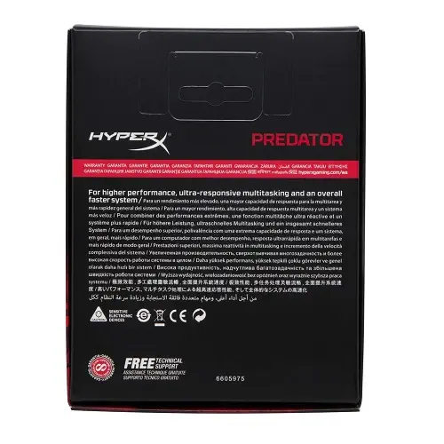 HyperX Predator HX436C17PB3/16 16GB (1x16GB) DDR4 3600MHz CL17 Siyah Gaming Ram (Bellek)