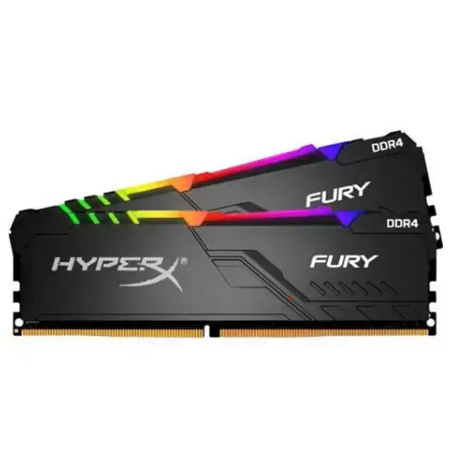 HyperX Fury RGB HX432C16FB3AK2/32 32GB (2x16GB) DDR4 3200MHz CL16 Gaming Ram (Bellek)