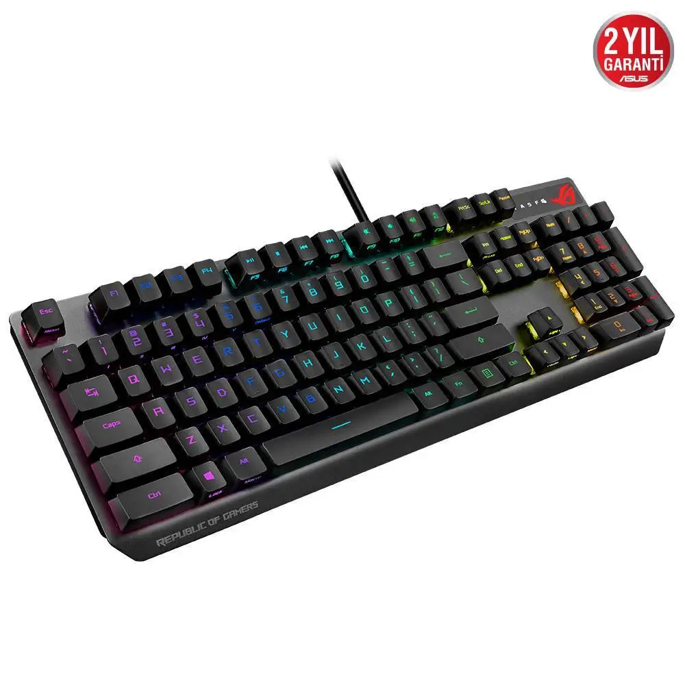 ASUS ROG Strix Scope RX ROG RX Red Optik Mekanik Switch RGB Kablolu Gaming (Oyuncu) Klavye