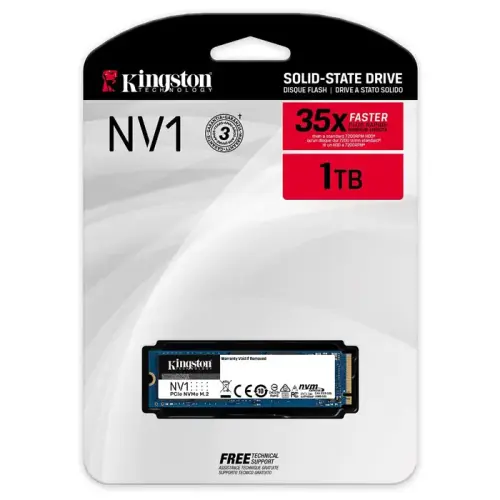 Kingston NV1 SNVS/1000G 1TB 2100/1700MB/s PCIe NVMe M.2 SSD Disk