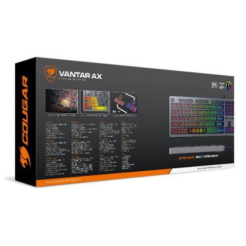 Cougar Vantar AX CGR-WRXMI-VAA İng Q Scissor Switch RGB Kablolu Gaming (Oyuncu) Klavye
