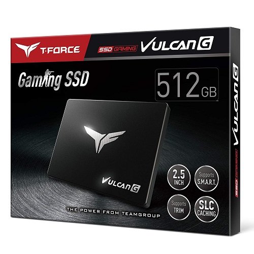 Team T-Force Vulcan G 512GB 550/500MB/s 2.5″ SATA3 Gaming SSD Disk (T253TG512G3C301)
