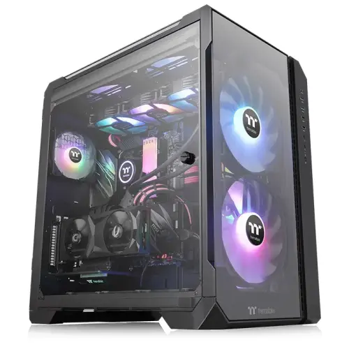 Thermaltake View 51 TG ARGB Edition CA-1Q6-00M1WN-00 Temperli Cam USB 3.1 Siyah E-ATX Full-Tower Gaming (Oyuncu) Kasa