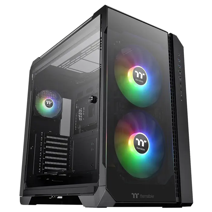 Thermaltake View 51 TG ARGB Edition CA-1Q6-00M1WN-00 Temperli Cam USB 3.1 Siyah E-ATX Full-Tower Gaming (Oyuncu) Kasa