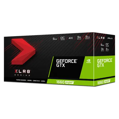 PNY GeForce GTX 1660 Super 6GB XLR8 Gaming OC VCG16606SDFMPB-O 6GB GDDR6 192Bit DX12 Gaming (Oyuncu) Ekran Kartı