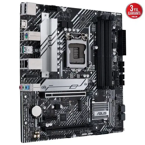 Asus Prime B560M-A Intel B560 Soket 1200 DDR4 5000(OC)MHz mATX Gaming (Oyuncu) Anakart