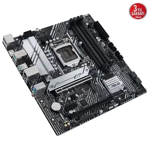 Asus Prime B560M-A Intel B560 Soket 1200 DDR4 5000(OC)MHz mATX Gaming (Oyuncu) Anakart