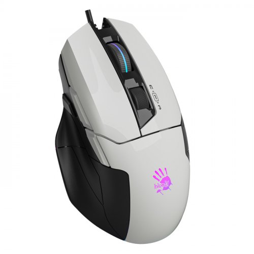 Bloody W70 Max 10.000 CPI 8 Tuş Optik RGB Beyaz Kablolu Gaming (Oyuncu) Mouse