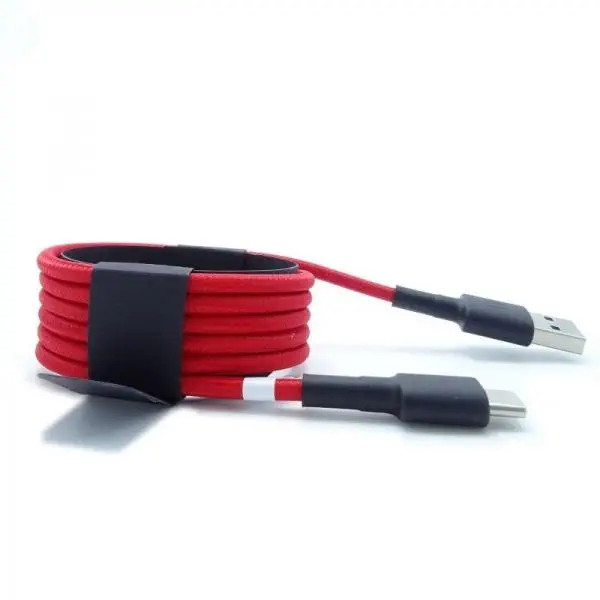 Xiaomi Type-C Örgülü 100cm Kırmızı Şarj Kablosu  