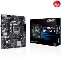 Asus Prime H510M-D Intel H510 Soket 1200 DDR4 3200(OC)MHz mATX Gaming (Oyuncu) Anakart